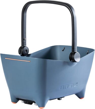 Кошик для собак Basil Buddy MIK - 32л, блакитний, міцний, з замком MIK та платформою, для безпечного транспортування