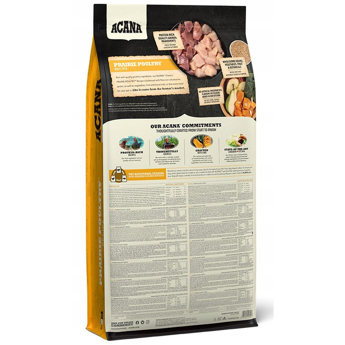 Повнораціонний сухий корм для собак ACANA CLASSICS Prairie Poultry, 14,5 кг