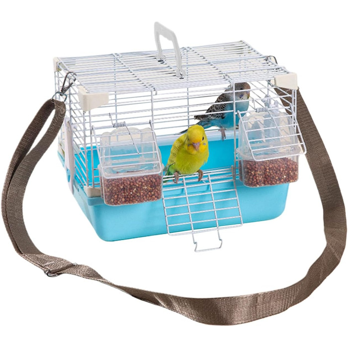 Переносний транспортний клітка для птахів Vogelkäfig - блакитний