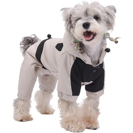 Зимовий теплий пуховик для собак, для активного відпочинку, прогулянок, холодної погоди, білі, розмір M