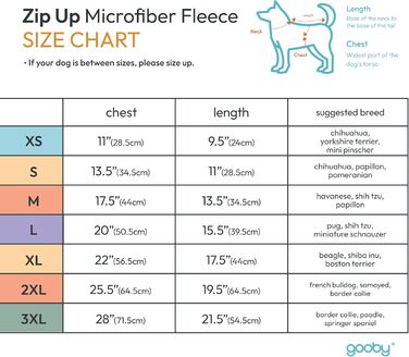 Жилет GOOBY Zip Up Feece для собак (фіолетовий, Micro, обхват грудей ~28 см)