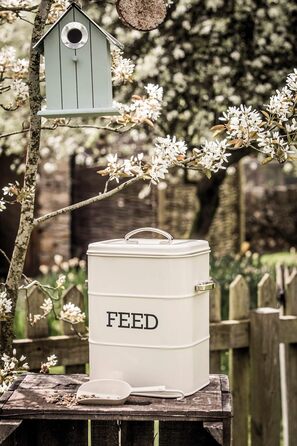 Контейнер для корму KitchenCraft Living Nostalgia з ложкою, 3 кг, 19 x 16 x 27 см