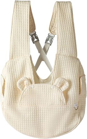 Рюкзак для тварин: переноска для собак та котів 2-12 кг, туристичний, складний, бежевий