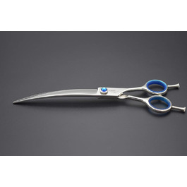 Професійна фен-ножиця KKO для грумінгу домашніх тварин, 7.0/8.0, нержавіюча сталь 440C, японська технологія, вигнута