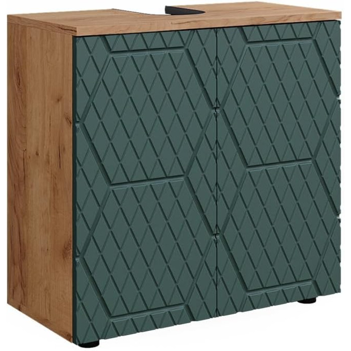 Тумба під умивальник Vicco Irma, золота дубова/антрацит, 60x59 см