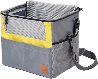 Велосипедний кошик для собак Greabuy, переноска для тварин, сітчаста накидка, захист плеча, безпечний та зручний для котів та маленьких собак