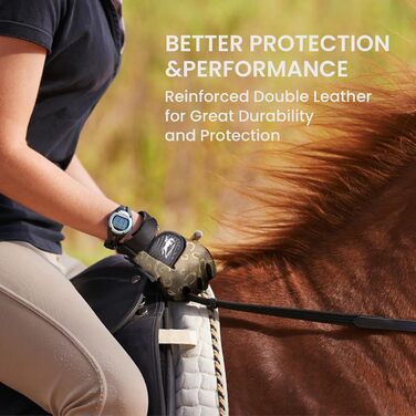 Рукавички для їзди верхи FINGER TEN з підтримкою сенсорного екрану, жіночі, коричнево-жовті, для верхової їзди та велосипеда