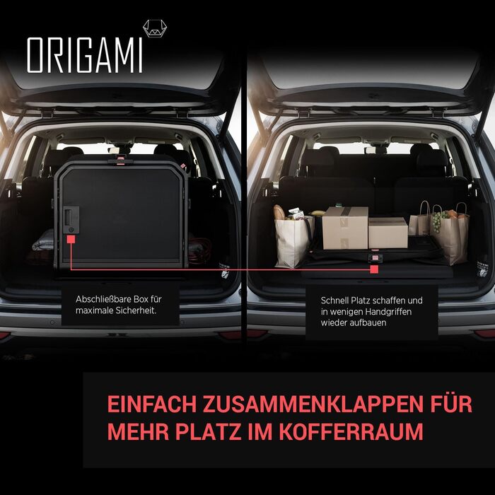 Транспортна переноска для собак 1one1 Origami Medium | Алюмінієва переноска для собак в авто | Складана переноска для собак з тестуванням на авіакатастрофи | Переноска для собак з алюмінію та текстилю до 45 кг