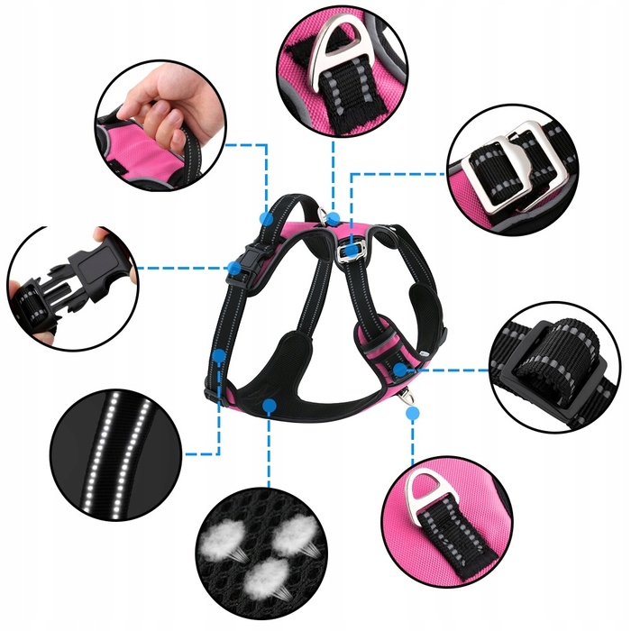 Шлейка для собак з переднім кріпленням HUGGY DOGGY, розмір M