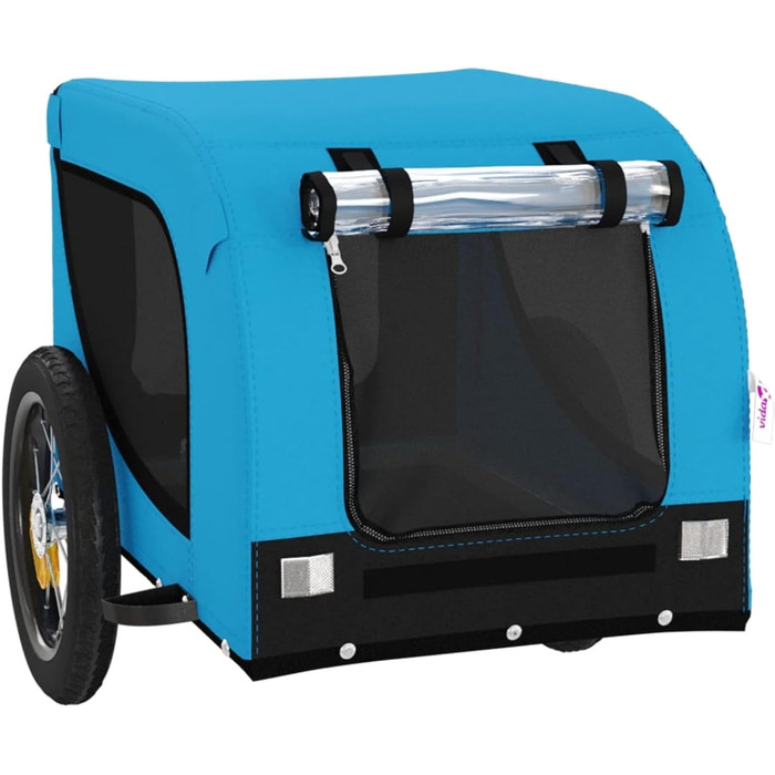 Фарм-причіп для велосипеда Gecheer, чорний, з оксфордської тканини, вантажопідйомність, для собак