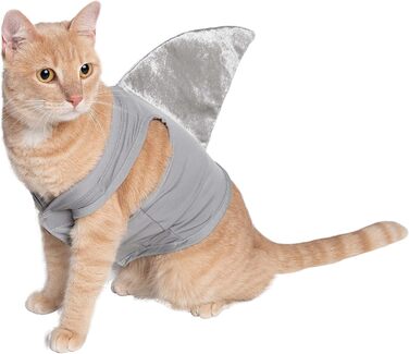 Костюм акули для собак Pet Krewe | Вечірній костюм для собак, святкування дня народження, національного дня котів, Хелловін | Для маленьких та великих собак