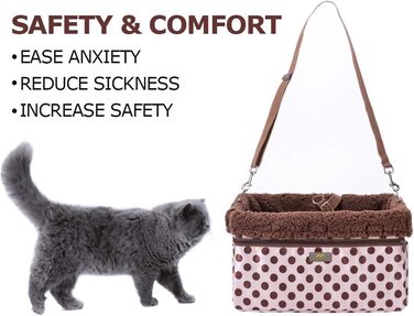 Автокрісло для собак Booster Seat з металевим каркасом та повіском, ковдра, до 9 кг