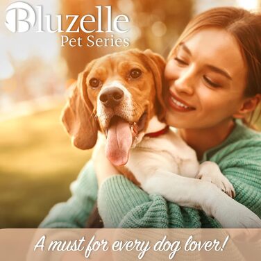 Рулетка для собак до 20 кг Bluzelle з відбиваючими смугами, металевим карабіном, надійним гальмом та зручною ручкою, розмір S