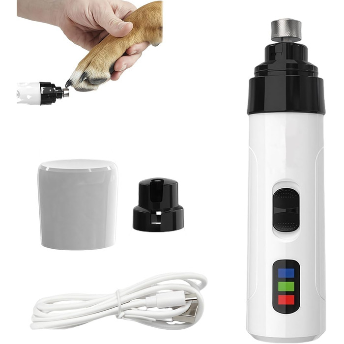 М'який шліфувальник кігтів для собак – тиха обробка кігтів для безстресових лап, ідеально підходить для собак, котів та кроликів