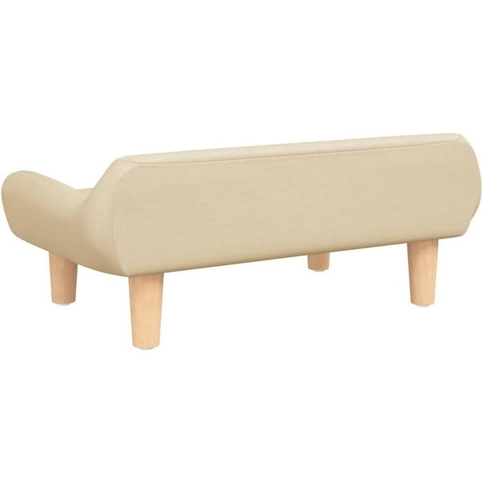 Ляжка для собак, м'яка, з подушкою, диванчик для маленьких собак та котів, тканина, кремовий колір