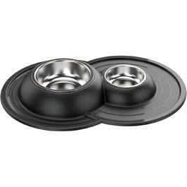 Миска для кота Patam з нержавіючої сталі з антиковзною підкладкою, італійського виробництва, Jerry Grün (Tom Grau)