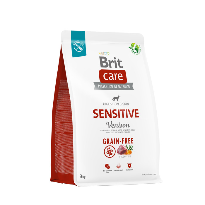 Корм для собак Brit Care Grain-Free Sensitive з олениною Karma, 3 кг