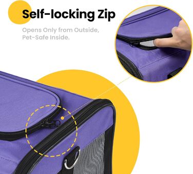 Транспортна переноска для собак та котів HITSLAM, складана, для подорожей, зелена (M)