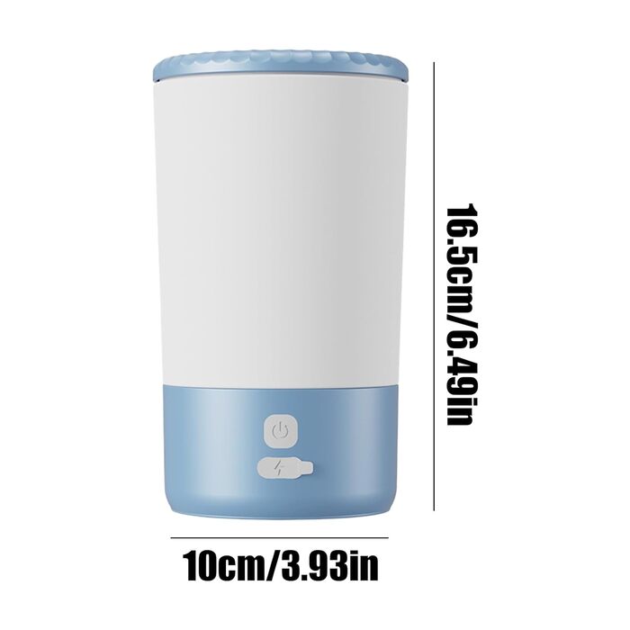 Електричний очищувач лап для тварин | Автоматичний мийник лап для собак, котів, цуценят | Blue and white