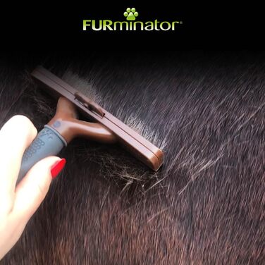 Фурмінатор для коней FURminator – гребінець для видалення підшерстя, покращений дизайн, універсальний