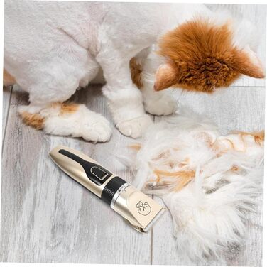 Електричний собачий триммер Hanabass з титановими лезами та керамічним покриттям. Безшумна машинка для грумінгу собак та цуценят, для догляду за вухами та обличчям. Бездротова, для чутливої шкіри.