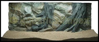3D фон для акваріума Root 120x60 см, коріння, декор задньої стінки