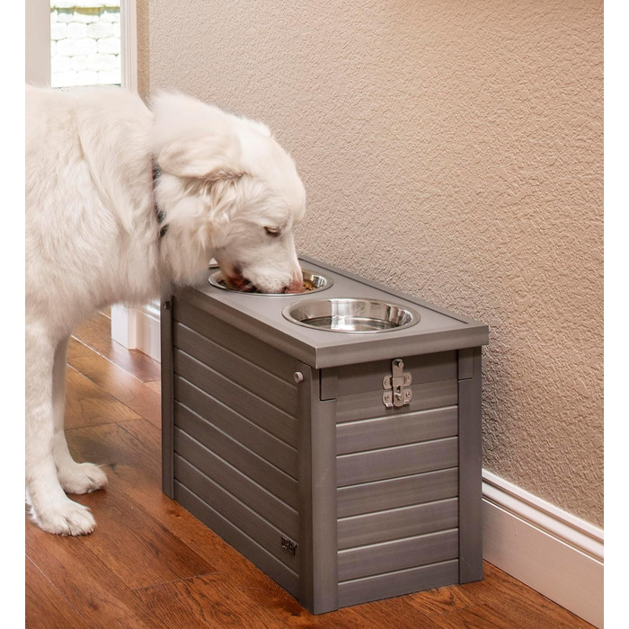 Миска для собак New Age Pet Ecoflex Piemont, сіра, екологічна
