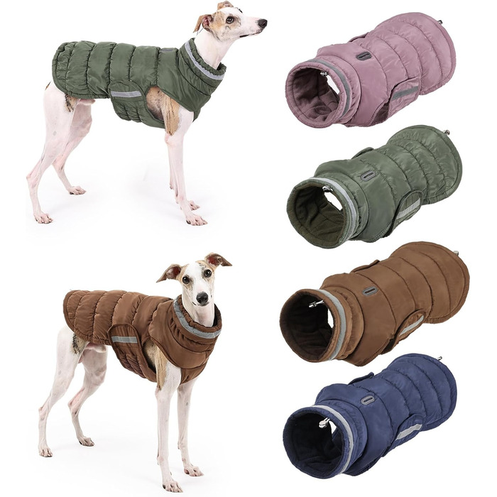 Легкий теплий дощовик для собак великих та середніх порід, нейлон, блакитний, 3XL