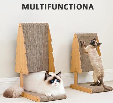 Котячий когтетоп ERNAN: 62 см, L-подібний, з картону, для захисту дивану, на стіну та кут