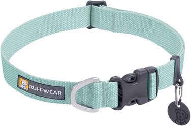 Нашийник для собак RUFFWEAR Hi & Light, ультралегкий і міцний, Tubelok-стрічка, алюмінієве кільце, Sage Green, розмір S (28-36 см)