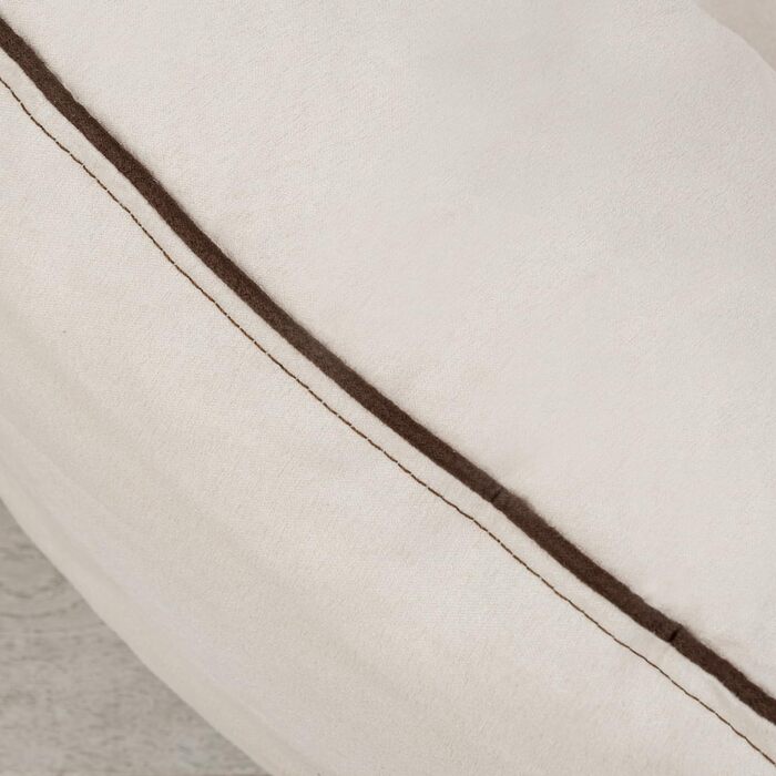 Ортопедичне ліжко для собак Tierlando® Marlon Nonplusultra з віскоеластичним матрацом, м'яким велюровим покриттям, 170x110 см, колір: кремовий