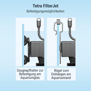Tetra FilterJet 400 - потужний внутрішній фільтр для акваріума з насиченням киснем, фільтр для акваріумів до 120л
