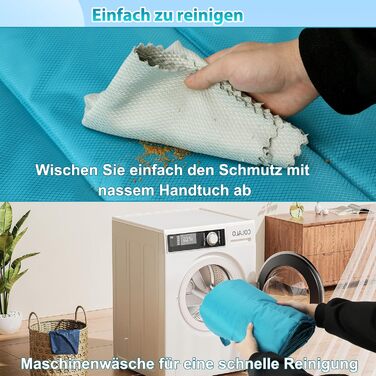 Водонепроникний килимок для собак FHTONGE 120x70 см: зручна та миюча підстилка для собак середніх та великих порід, ідеальна для подорожей, кемпінгу, відпочинку на вулиці та вдома (X-Large, блакитний)