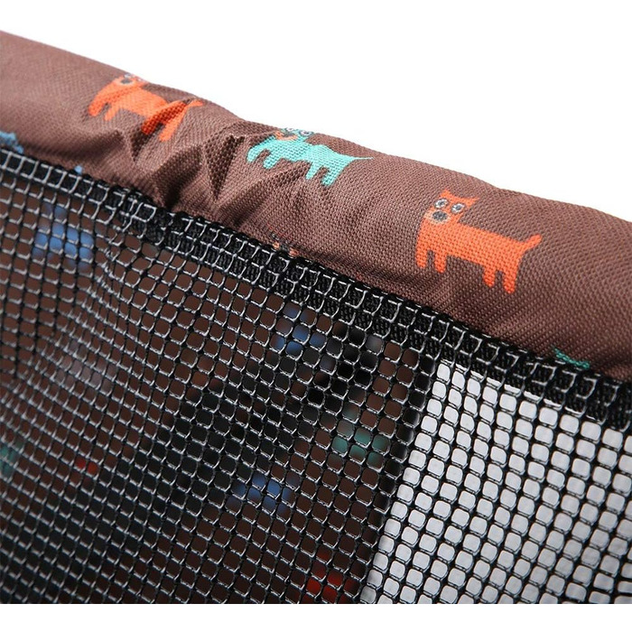 Зручний автокрісло для собак Lyrlody, 3-в-1, з підсумком, дихаючий, з ременями безпеки (колір: коричневий)