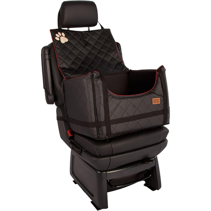 Автомобільний лежак для собак Golden Dog M - 52x44x33 см, чорний, з кріпленням ISOFIX, водонепроникний, з підкладкою