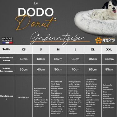 Ліжко для котів і малих собак, кругле, чорне, плюшеве, знімний чохол, 50 см