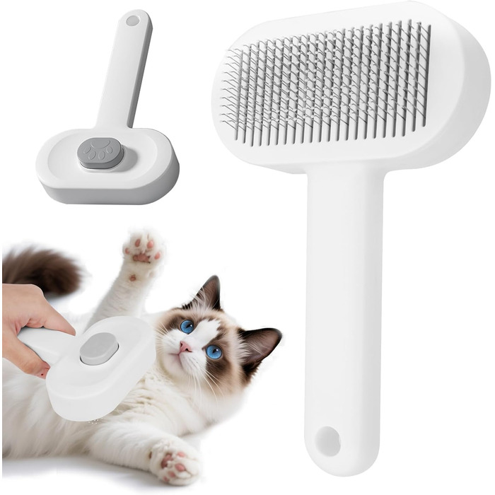 Набір для догляду за тваринами Okiki: щітка для собак і котів, ножиці для обрізання кігтів, гребінець від бліх - комплект для довго- та короткошерстих тварин