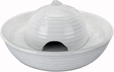 TRIXIE електричний фонтан для води Vital Flow Mini, кераміка, 0,8 л, 24×10 см, білий
