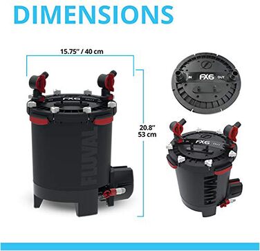 Зовнішній фільтр Fluval FX6 для акваріумів до 1500 л, високопродуктивний