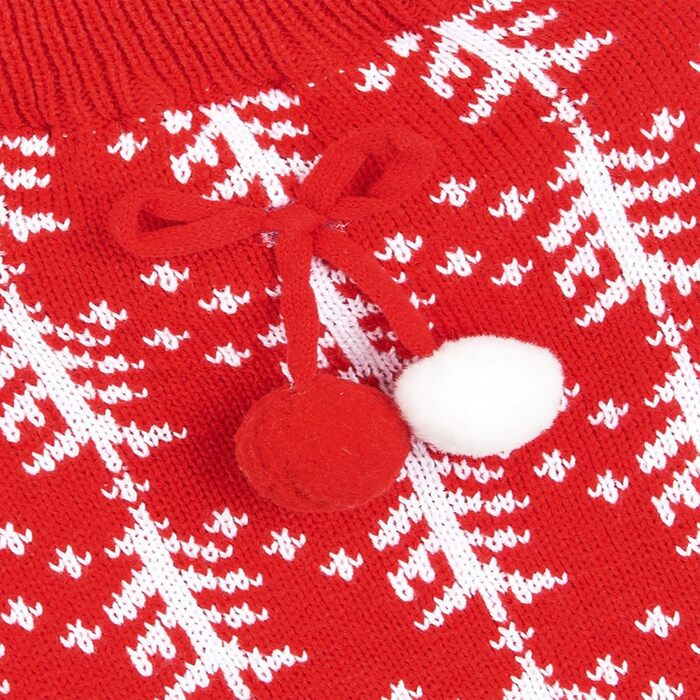 Світер для собак Jecikelon, теплий зимовий светр для маленьких собак, одяг для цуценят, м'який, теплий, костюми для домашніх тварин, одяг для собак та котів з помпоном, розмір L, зелено-смугастий