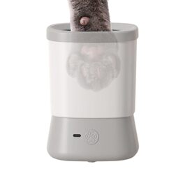 Автоматичний очищувач лап для собак | Anti-Splash, 2 швидкості | Для кемпінгу, подорожей, відпочинку на природі | Сірий