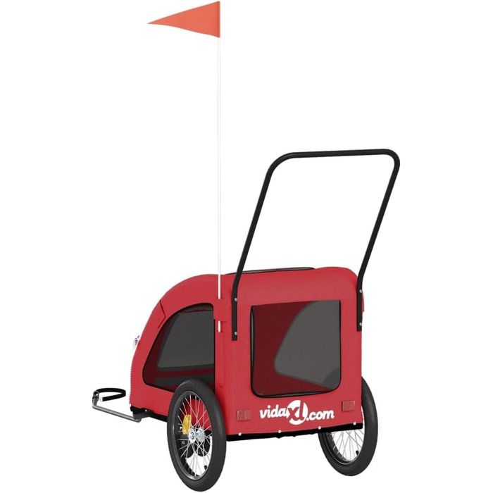 Причіп для велосипеда Oxford, для собак, червоний. Причіп вантажний, ручний візок, вантажний велосипедний причіп - 93985
