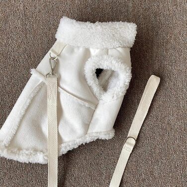 Теплий зимовий халат для собак з флісу, бавовна, захист від вітру, коричневий, розмір M