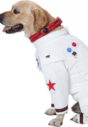Костюм для собак та котів Space Dog на Хелловін, XXL, білий/розкішний сад