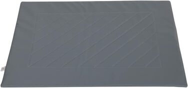 Килимок для собак Barry & Lucy: лежанка, килимок в авто, водонепроникний, з штучної шкіри (55x75, 105x75, сірий)