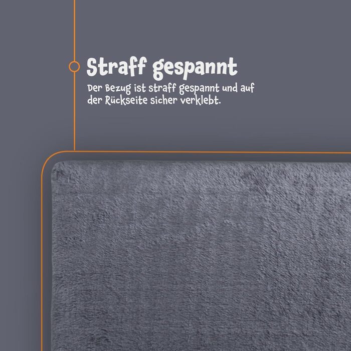 М'яке ліжко для котів Bestlivings на підвіконня, сіре (45x28 см), ліжко для котів, котяча лежанка, ковдра для котів