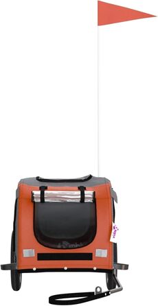 Собачий амулет Oxford з міцним металевим каркасом та PVC-дах, вантажопідйомність до 45 кг - Оранжевий/Сірий Model93830