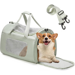 Транспортна переноска для котів та собак великих порід, XL, 53x36x34 см, зелена
