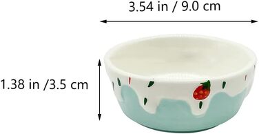 Миски для хом'яків Balacoo, круглі, керамічні, 2 шт. - для дрібних тварин, кроликів, мишей, морських свинок, їжаків, фіолетовий/блакитний