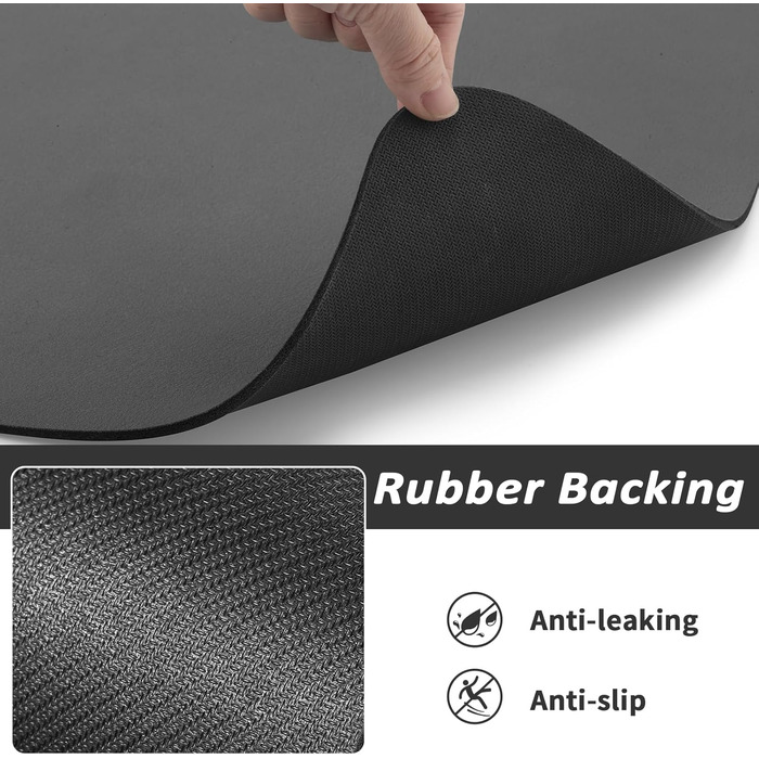 Килимок для годування домашніх тварин HotLive: поглинаючий, без плям, для собак та котів. Легко миється, швидко сохне. Розмір 12'x19' (18'x28', сірий, темно-сірий)